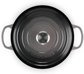 Le Creuset Enameled Cast Iron Round Dutch Oven, 7.25 qt., Oyster - Image 2