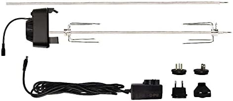 Masterbuilt® Gravity Series Rotisserie Accessory Attachment with Stainless Steel Spit Rods, Meat Claws and and Electric Power Source, Model MB20091220 by Masterbuilt