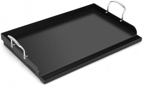 QuliMetal 25" x 16" Pre-Seasoned Cast Iron Flat Top Griddle by QuliMetal