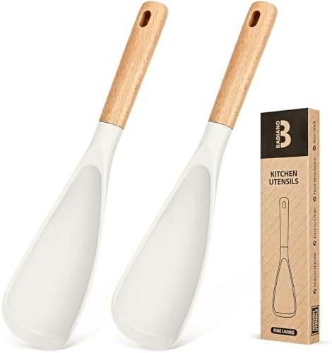 Badiano Silicone Cooking Spoon for Nonstick Cookwares, Multi-function,11.4" by BADIANO