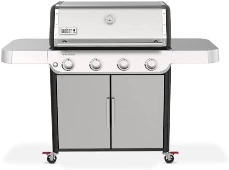 Weber® Genesis S-415 Gas Grill, Propane Grill, Stainless Steel BBQ Grill by Unknown
