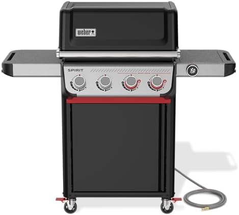Weber Spirit® EX‑425C Smart Gas Grill (Natural Gas) for Outdoor Cooking, 4 Burners with 2 Boost Burners – Wi‑Fi Enabled Grill, Porcelain-Enameled Cast-Iron Grates, Sear Zone & Weber Connect by Unknown