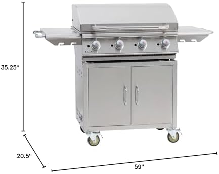 Bull Outdoor Products 73010 30" Griddle Complete Cart LP for Outdoor Grilling, Cooking and BBQing - Image 4