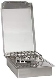 Bull Outdoor Products 60009 Natural Gas Single Side Burner, 15,000 BTU Cast Brass Burner, 304 Stainless Steel Drop-In Outdoor Kitchen Side Burner with Piezo Ignition by Unknown