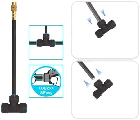 New drip Irrigation kit, Automatic Garden Watering System, Quick Connector and 360-degree Bending Dropper atomizing Copper Nozzle, Garden Plant Lawn Courtyard Watering System. (165FT) - Image 6