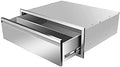 Flush Mount Stainless Steel Double Drawers with Recessed Handles for Outdoor Kitchens Or BBQ Island,-30W X 10H X 23D Inch by OLIPIC