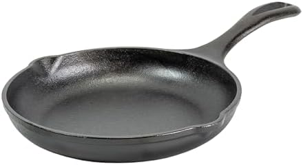 Lodge Chef Collection 8 Inch Pre-Seasoned Cast Iron Skillet, Perfect Sear by Lodge