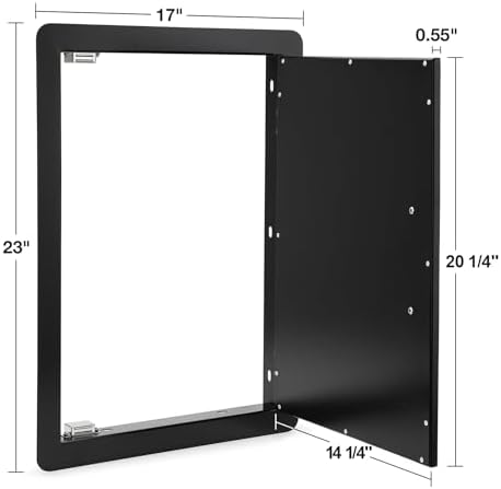 Stanbroil 17" x 23" Access Door for Outdoor Kitchen, Black Steel - Image 2