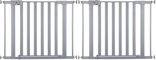 Safety 1st Baby Gate, Adjustable 29"-38" Wide, Pressure Mount | Walk Through Door | Silver | 2-Pack | Pet Compatible by Safety1st