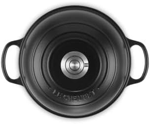 Le Creuset Enameled Cast Iron Round Bread Oven, 9.5 inch, Licorice/Crucible - Image 2