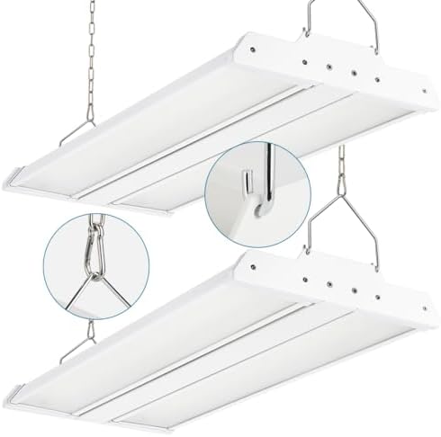 High Bay LED Shop Light 200W/150W/100W Adjustable 2 Pack by Xbuyee