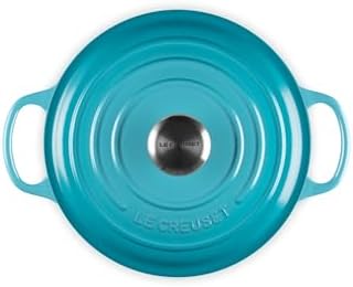 Le Creuset Enameled Cast Iron Round Dutch Oven, 4.5 qt., Caribbean - Image 2