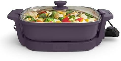 bella Fits-Anywhere™ SAUTE Make & Take Skillet, Non-Toxic Ceramic, Plum by bella