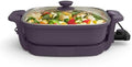 bella Fits-Anywhere™ SAUTE Make & Take Skillet, Non-Toxic Ceramic, Plum by bella