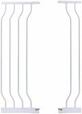 COMOMY Gate Extension with Adjustable Cat Door, 4.7 in and 9.4 in, White by COMOMY