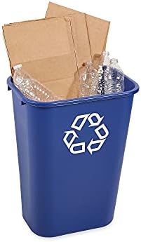 Rubbermaid Commercial Products Wastebasket, Blue Recycle, 10.25-Gallon - Image 5