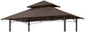 MASTERCANOPY Replacement Canopy top for Grill Gazebo L-GG001PST-F, Brown by MASTERCANOPY