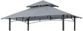 MASTERCANOPY Replacement Canopy top for Grill Gazebo L-GG001PST-F, Gray by MASTERCANOPY
