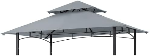 MASTERCANOPY Replacement Canopy top for Grill Gazebo L-GG001PST-F, Gray by MASTERCANOPY