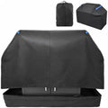 Fully Enclosed Grill Cover 58-Inch,Waterproof Zipper Grill Cover,BBQ Grill Cover Made of 600D,Animal Fade-Resistant,UV-Protection,Gas Grill Cover for Weber,Nexgrill CharBroil and More Black by Unknown