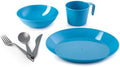 GSI Outdoors Cascadian Table Set I 6-Piece Camping, Backpacking Mess Kit, Plastic BPA Free, Plate, Bowl, Mug, Cup & Cutlery Set by GSIOutdoors