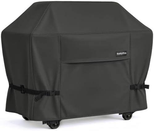 NettyPro Grill Cover for Outdoor Grill 56 Inch Waterproof Heavy Duty, Black by NettyPro