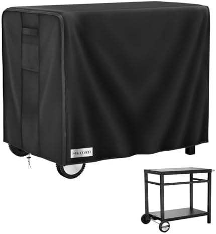 MR. COVER Outdoor Prep Table Cover 40 inch for Royal Gourmet Cart Flattop Worktable, 600D Heavy Duty Waterproof for Grill Dining Kitchen Island cart Protective, Outdoor Storage Cabinet Cover by MRCOVER