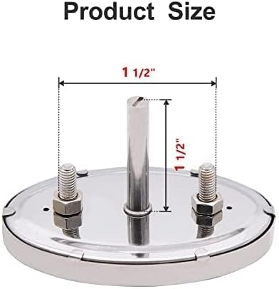 1PC Grill Lid Thermometer Heat Indicator Replacement for Grill Master Nexgrill 720-0697, 720-0737, BBQ Temperature Gauge for Nexgrill 720-0830H, 720-0888 - Image 3