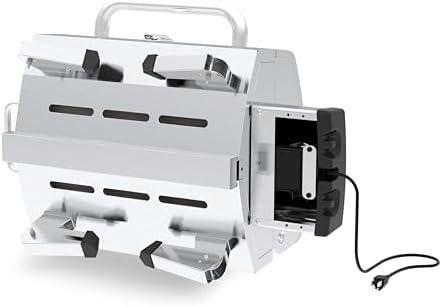 GrillPro 201119 GrillPro Table Top Portable Electric Grill in Stainless Steel - Image 7