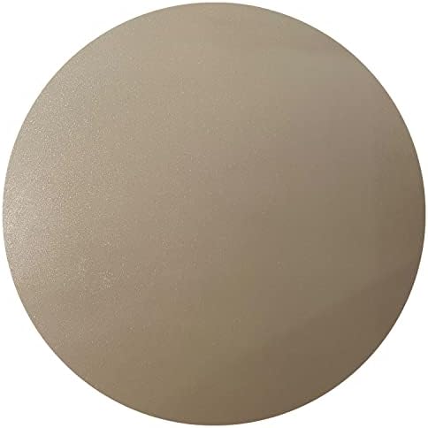 RESILIA Round Under Grill Mat – Heavy Duty, Reusable Outdoor Floor Protector Mats for Deck, Patio, & Garage – Large 36 Inch Diameter, Beige/Tan Orange Peel, Made in The USA by Resilia