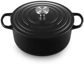 Le Creuset Enameled Cast Iron Round Dutch Oven, 5.5 qt., Licorice/Crucible by Unknown