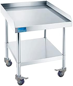 Stainless Steel Rolling Equipment Stand with Wheels (24 x 12) by ExpressKitchQuip