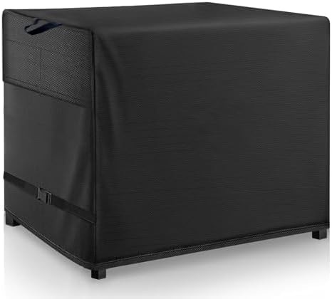 Outdoor Prep Table Cover for Outdoor Wicker Bar Cart, Black by Wnanan
