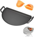 Cast Iron Drip Griddle Pan for 22" Weber Kettle Grill, Griddle Insert by BBQFuture