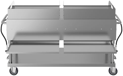60 in. 8-Burner Commercial Outdoor Propane Gas Grill with Two 30 in. Griddles in Stainless-Steel, ETL Listed (CGKIT6-G30G30) - Image 7