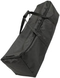 Black Oxford Cloth Grill Storage Bag with Zipper for Camping by balacoo