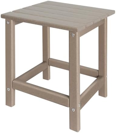 GARDENSTAR Outdoor Side Tables Adirondack, HDPE Small Table for Patio,Outside End Table for Porch, Deck, Pool, Weather Resistant/Easy Maintenance by GARDENSTAR