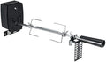 Stainless Steel Rotisserie kit,Rotisserie Grill with Motor,Spout Lever,Fork,Easy to Install for Carrying Picnic,Camping,BBQ and Even Campfire by SNKOURIN