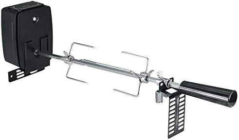 Stainless Steel Rotisserie kit,Rotisserie Grill with Motor,Spout Lever,Fork,Easy to Install for Carrying Picnic,Camping,BBQ and Even Campfire by SNKOURIN