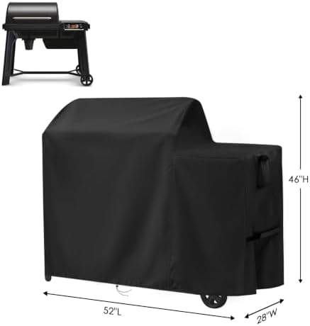 600D Waterproof Grill Cover for Traeger Woodridge 51x27x46 - Image 5