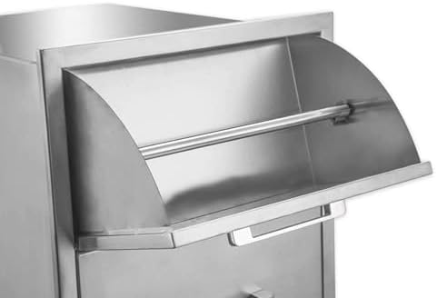 Outdoor Kitchen Drawers with Paper Towel Holder,Stainless Steel Double BBQ Drawer, 17" W x 30" H x 21" D Flush Mount Access Drawer for Outdoor Kitchen,BBQ Island - Image 7