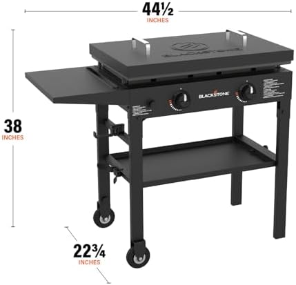Blackstone 1517 28” Omnivore Griddle with Hard Cover, Powder Coated Steel, Black - Image 3