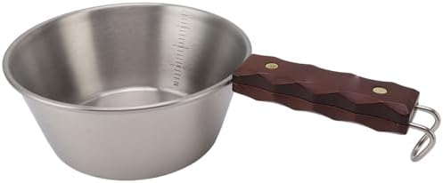 Outdoor Skillet Large Capacity Sturdy for Camping Hiking and Picnics 304 Stainless Steel (Silver) - Image 4