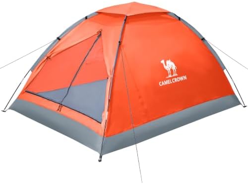 CAMEL CROWN Tents for Camping 2/3/4/5 Person Camping Dome Tent, Waterproof,Spacious, Lightweight Portable Backpacking Tent for Outdoor Camping/Hiking by CAMELCROWN