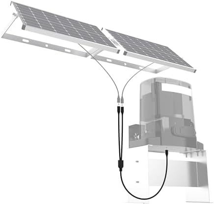 Blütezeit Solar-Powered Sliding Gate Opener System Adapter Kit - 2.3FT Dual-Port DC Link Harness for ME-GO-600 Motor, Auxiliary Panel Integration by Bl%C3%BCtezeitGateSystems