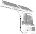Blütezeit Solar-Powered Sliding Gate Opener System Adapter Kit - 2.3FT Dual-Port DC Link Harness for ME-GO-600 Motor, Auxiliary Panel Integration by Bl%C3%BCtezeitGateSystems