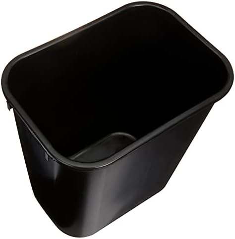 Amazon Basics Rectangular Plastic Office Wastebasket,14.4"L x 10.3"W x 15"H, 7 Gallon, Easy to Clean, Black, Pack of 2 - Image 4