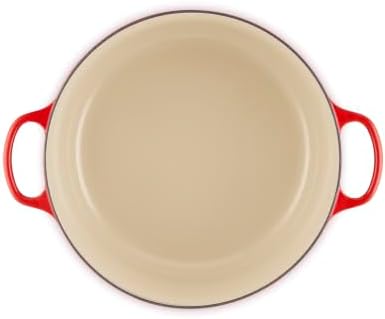 Le Creuset Enameled Cast Iron Round Dutch Oven, 13.25 qt., Cerise/Crucible - Image 3