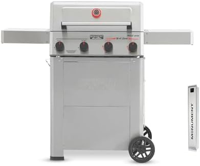 Monument Grills 4 Burner Propane Gas Grill with Advanced Broil Zone, Stainless Steel Barbecue M2 Grill with Smoker Box, Foldable Side Shelves, Fast Heating, Fast Assembly, Mesa II 410FBZ by MonumentGrills