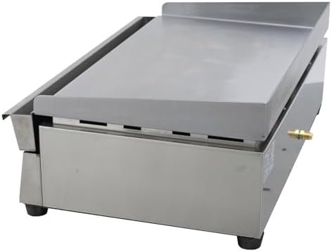 WYDDARY 2000Pa Stainless Steel Natural Gas Grill Griddle Commercial Home Camp Countertop Flat Cooking Griddle Grill 2 Burners Adjustable Temperature Control 122°F-572°F - Image 6